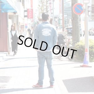 画像2: XLラスト1枚で終了 FUCKIN' MELLOW CLOTHING / Monster Rods デニムジャケット LIGHT BLUE