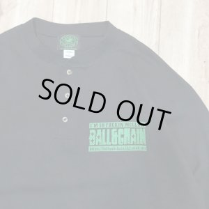 画像2: Lサイズラスト1枚で終了 FUCKIN' MELLOW CLOTHING / Boxlogo ヘンリーネック 長袖 Tシャツ BLACK