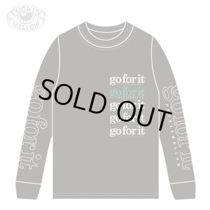 画像1: XLラスト1枚で終了 FUCKIN' MELLOW ｘ PICTUREMOUSE / ”go for it” 長袖 Tシャツ BLACK