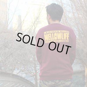 画像3: Lサイズラスト1枚で終了 FUCKIN' MELLOW CLOTHING / Mellow Life スウェット BURGUNDY
