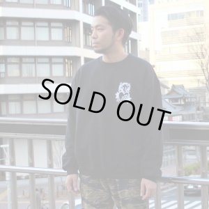 画像1: Lサイズラスト1枚で終了 FUCKIN' MELLOW CLOTHING / Cross Hearts スウェット BLACK