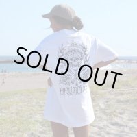 FUCKIN' MELLOW CLOTHING / "Skull & Rose" designed by illsynapse Tシャツ WHITE