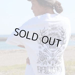 画像2: FUCKIN' MELLOW CLOTHING / "Skull & Rose" designed by illsynapse Tシャツ WHITE