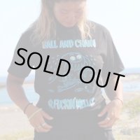 ラストLサイズ1枚で終了 FUCKIN' MELLOW CLOTHING / "Big Wave" designed by stinksigns Tシャツ BLACK
