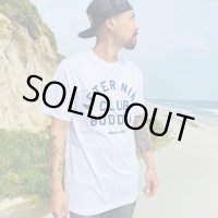 FUCKIN' MELLOW CLOTHING / "AFTER9 x CLUB BUDDHA" designed by PICTURE MOUSE Tシャツ WHITE