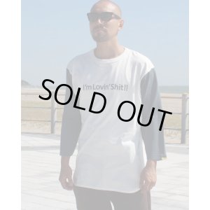 画像1: XLラスト１枚で終了 HOWDY / ILS ベースボールTシャツ ブラックｘホワイト