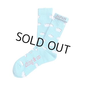 画像1: ching & co. / ひつじ雲 スケーターソックス ブルー
