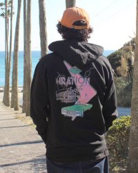 Lサイズラスト1枚で終了 送料無料 IRATION / Drive In ジップアップフーディー