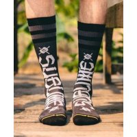 MERGE4 SOCKS / SUBLIME - CHAZ TAG BLACK ソックス