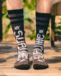 MERGE4 SOCKS / SUBLIME - CHAZ TAG BLACK ソックス