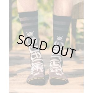 画像1: ラスト1足で終了 MERGE4 SOCKS / SUBLIME - CHAZ TAG BLACK ソックス