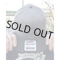 ラスト2枚で終了 FUCKIN' MELLOW CLOTHING x PICTURE MOUSE / スナップバックメッシュキャップ BLACK x CHARCOAL