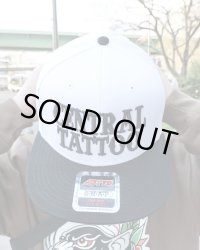 ラスト1枚で終了 Tokarev Clothing Store & Central Tattoo Parlor / BALL&CHAIN別注 スナップバックキャップ BLACK x WHITE