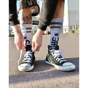 画像6: MERGE4 SOCKS / SUBLIME - CHAZ TAG WHITE ソックス