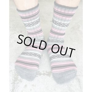 画像2: ラスト1足で終了 NAUGHTY x ching & co. / FALSA スケーターソックス Pink