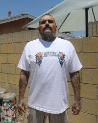 "OPIE ORTIZ x BALL&CHAIN" / Doin Time コラボTシャツ ホワイト