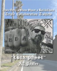 ラスト1枚で終了 "OPIE ORTIZ x STONE SHOOT x BALL&CHAIN" / LBDA Posse トリプルコラボポスター