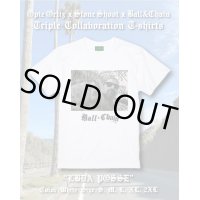 M、Lサイズ各1枚づつで終了 "OPIE ORTIZ x STONE SHOOT x BALL&CHAIN" / LBDA Posse トリプルコラボTシャツ ホワイト