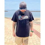 "OPIE ORTIZ x BALL&CHAIN" / Skull & Rose コラボTシャツ ブラック