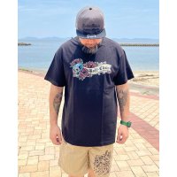 "OPIE ORTIZ x BALL&CHAIN" / Skull & Rose コラボTシャツ ブラック