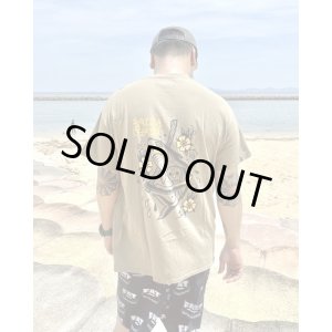 画像2: Mサイズラスト1枚で終了 FUCKIN' MELLOW CLOTHING / "KARMA SHARK" designed by illsynapse Tシャツ PRAIRIE DUST