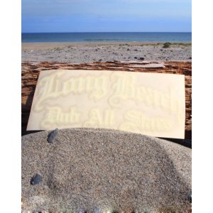画像1: LONGBEACH DUB ALLSTARS / カッティングステッカー ホワイト