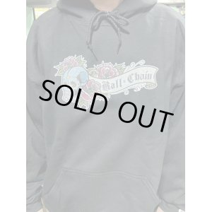 画像3: 送料無料 Lサイズラスト2枚で終了 "OPIE ORTIZ x BALL&CHAIN" / Skull & Rose プルオーバーパーカー ブラック