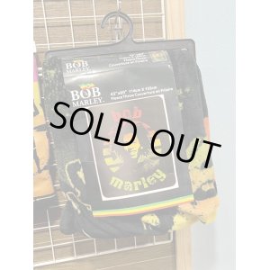 画像1: 1点のみ入荷 BOB MARLEY / Circle フリースブランケット