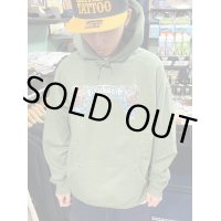 送料無料 1800円OFF XLサイズラスト1枚で終了 "OPIE ORTIZ x BALL&CHAIN" / Doin Time プルオーバーパーカー ミリタリーグリーン