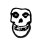 画像2: MISFITS / Skull ステッカー (2)