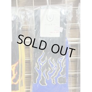 画像2: ching&co. / Fire Burning blue スケーターソックス 