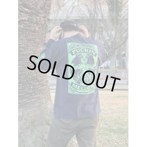 画像1: Mサイズラスト1枚で終了 FUCKIN' MELLOW / You'll be in my heart (Designed by JUN of ROULETTE) 長袖 Tシャツ NAVY