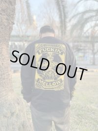 FUCKIN' MELLOW / You'll be in my heart (Designed by JUN of ROULETTE) 長袖 Tシャツ BLACK