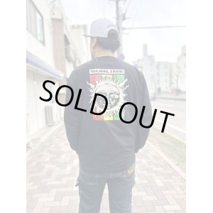 画像2: 2XLラスト1枚で終了 SUBLIME x POT MEETS POP Rasta Sun Logo 長袖Tシャツ ブラック