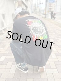 2XLラスト1枚で終了 SUBLIME x POT MEETS POP Rasta Sun Logo 長袖Tシャツ ブラック