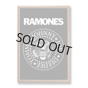 画像2: ラスト1枚で終了 RAMONES / B&W Logo ポスター (90cm x 60cm)