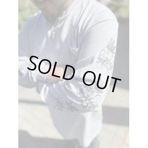 画像1: 送料無料 Lサイズラスト1枚で終了 FUCKIN' MELLOW / Stoner Hearts 長袖 Tシャツ GREY