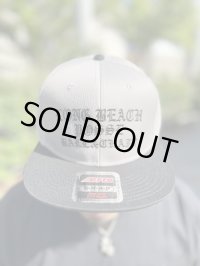 ラスト1枚で終了 FUCKIN' MELLOW CLOTHING / Long Beach Posse スナップバックメッシュキャップ BLACK x GREY