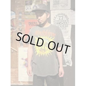 画像2: 送料無料 XLサイズラスト1枚で終了 SUBLIME / Distressed 40 oz Sun Tシャツ