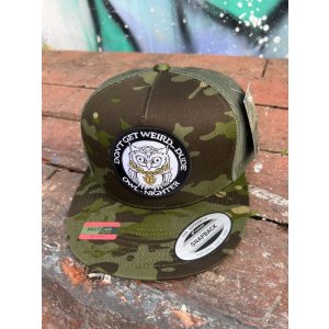 画像9: オーピーさん直買付アイテム 送料無料 DGWD / OWL NIGHTER スナップバックメッシュキャップ ウッドランドカモ