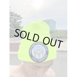 画像1: DGWD / OWL NIGHTER ニットキャップ YELLOW NEON