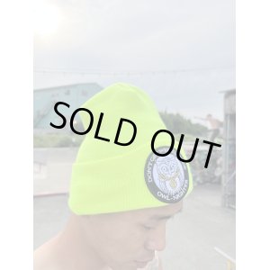 画像2: DGWD / OWL NIGHTER ニットキャップ YELLOW NEON