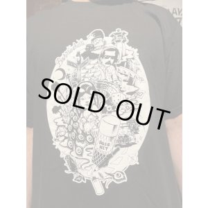 画像4: Lサイズラスト1枚で終了 DGWD / BARRIO SUITE 半袖Tシャツ artwork by NIGHT tha FUNKSTA