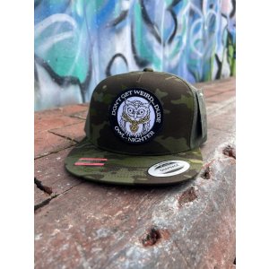 画像11: オーピーさん直買付アイテム 送料無料 DGWD / OWL NIGHTER スナップバックメッシュキャップ ウッドランドカモ