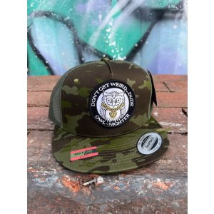 画像8: オーピーさん直買付アイテム 送料無料 DGWD / OWL NIGHTER スナップバックメッシュキャップ ウッドランドカモ