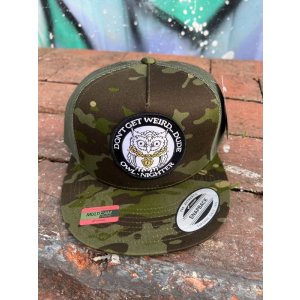 画像10: オーピーさん直買付アイテム 送料無料 DGWD / OWL NIGHTER スナップバックメッシュキャップ ウッドランドカモ