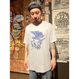 2XLラスト2枚で終了 DGWD / BLUE DAGGER OWL 半袖Tシャツ artwork by MR. LEE