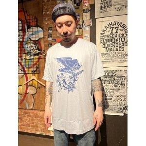 画像1: 2XLラスト2枚で終了 DGWD / BLUE DAGGER OWL 半袖Tシャツ artwork by MR. LEE