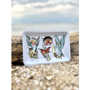 画像7: オーピーさん直買付アイテム DGWD / OWL TATTOO FLASH トレー Artwork by OPIE ORTIZ