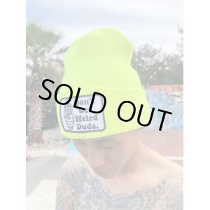 画像2: "2月限定LBDAオフィシャルアイテム入荷記念" ラスト1枚で終了 DGWD / GUN TALK ニットキャップ YELLOW NEON